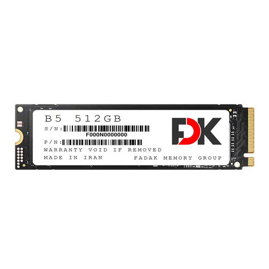 اس اس دی 512 گیگابایت فدک مدل B5 SEREIS M2 2280 PCIe 3.0 NVMe