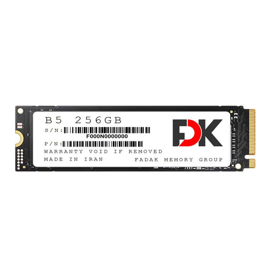 اس اس دی 256 گیگابایت فدک مدل B5 SEREIS M2 2280 PCIe 3.0 NVMe