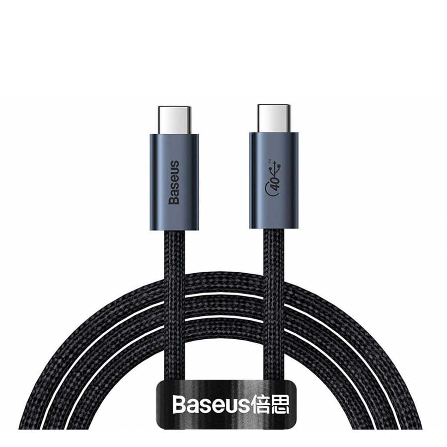 کابل تبدیل USB-C به USB-C باسئوس مدل Flash USB4.0 CASS010014