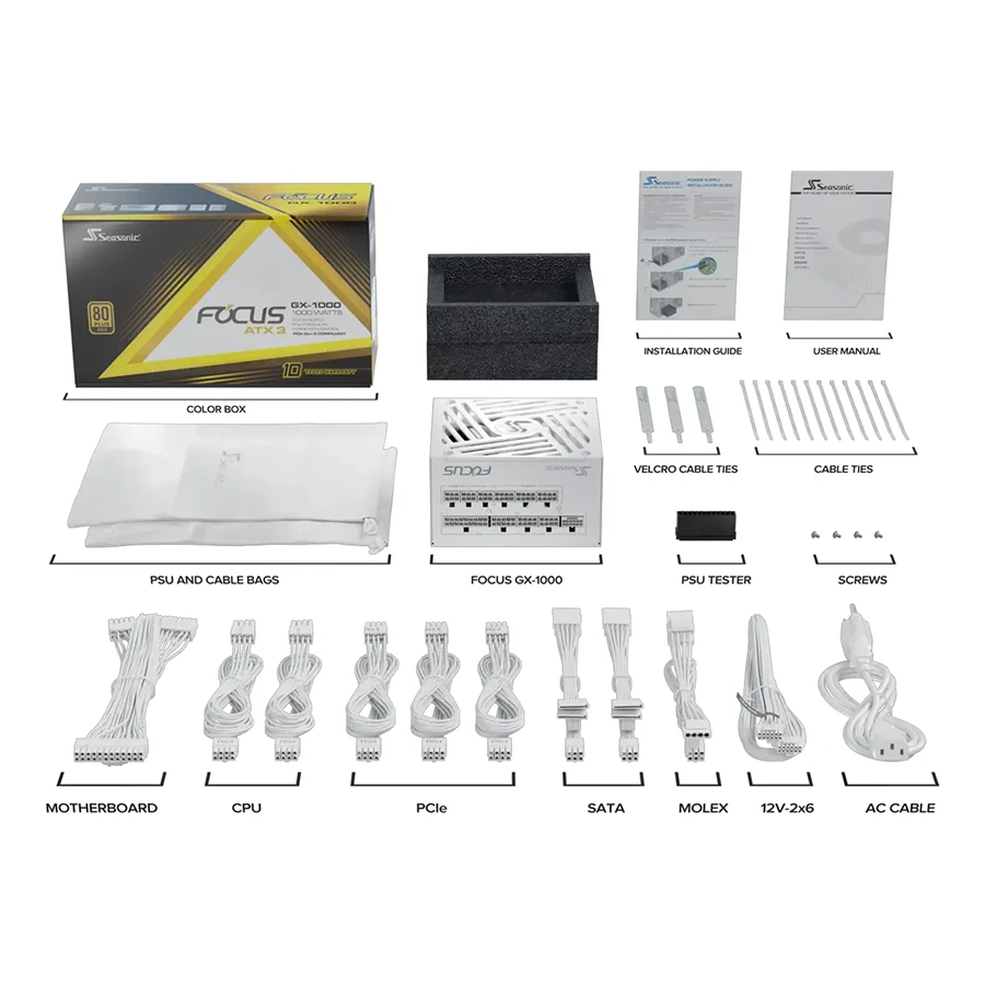 پاور کامپیوتر 1000 وات تمام ماژولار سی سونیک