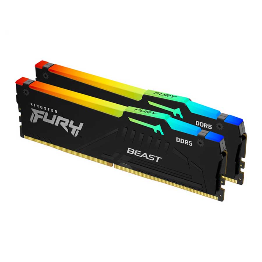 رم کینگستون مدل FURY Beast DDR5 RGB Dual