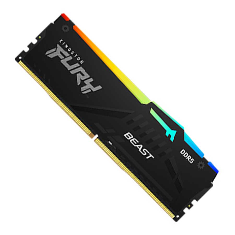 رم کینگستون مدل FURY Beast DDR5 RGB Single