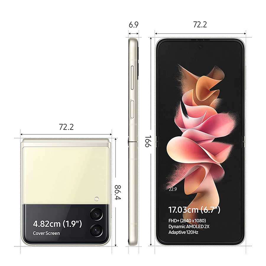 گوشی موبایل سامسونگ مدل Galaxy Z Flip 3 5G ظرفیت 256 و رم 8 گیگابایت