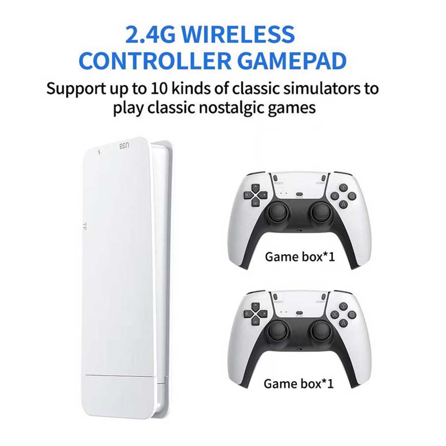 کنسول بازی Game Stick 4K Ultra HD Pro به همراه 2 عدد دسته بی‌سیم
