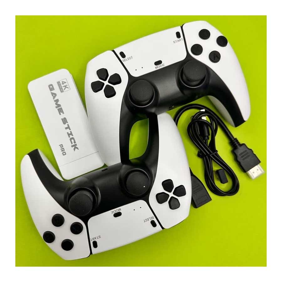 کنسول بازی Game Stick 4K Ultra HD Pro به همراه 2 عدد دسته بی‌سیم