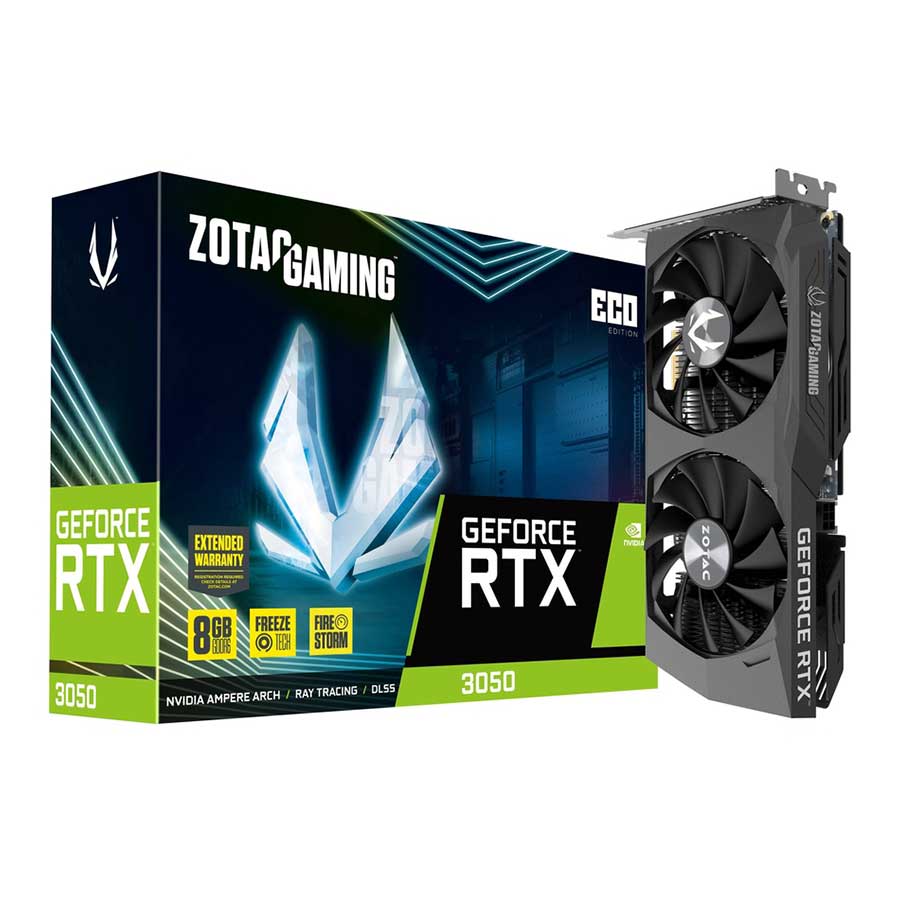 کارت گرافیک زوتک مدل GAMING GEFORCE RTX 3050 ECO 8GB GDDR6