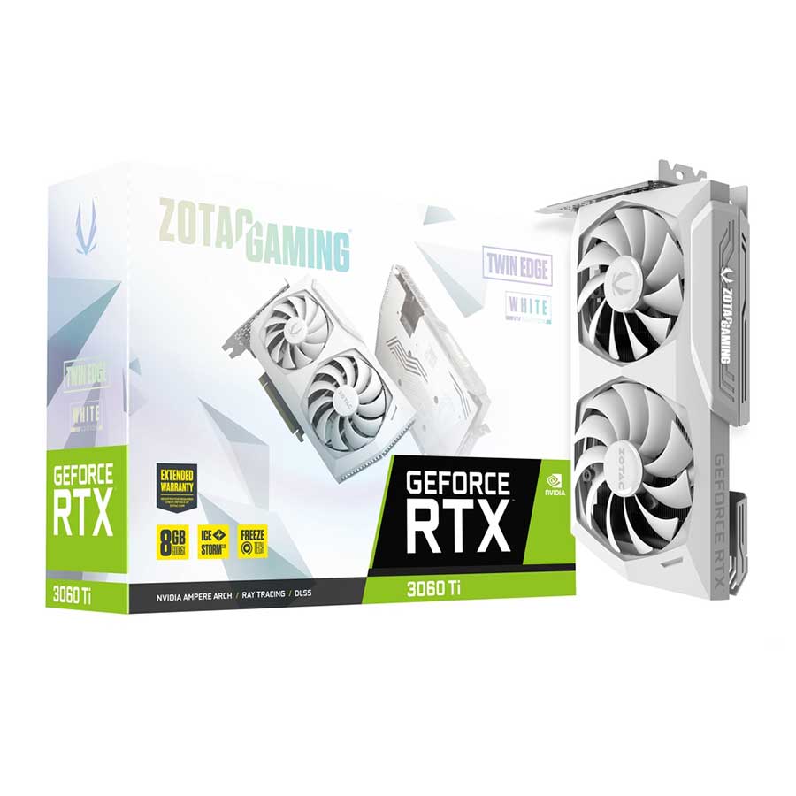 کارت گرافیک زوتک GAMING GeForce RTX 3060 Ti GDDR6X Twin Edge White Edition