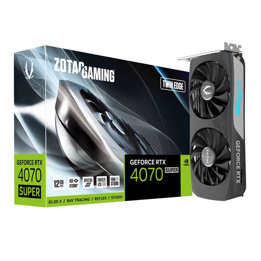 کارت گرافیک زوتک مدل GAMING GeForce RTX 4070 SUPER Twin Edge 12GB GDDR6X