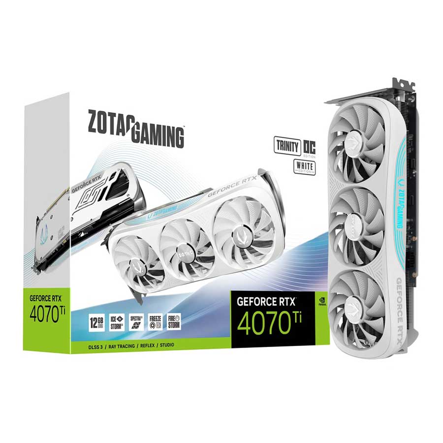 کارت گرافیک زوتک GAMING GeForce RTX 4070 Ti Trinity OC White Edition 12GB GDDR6X