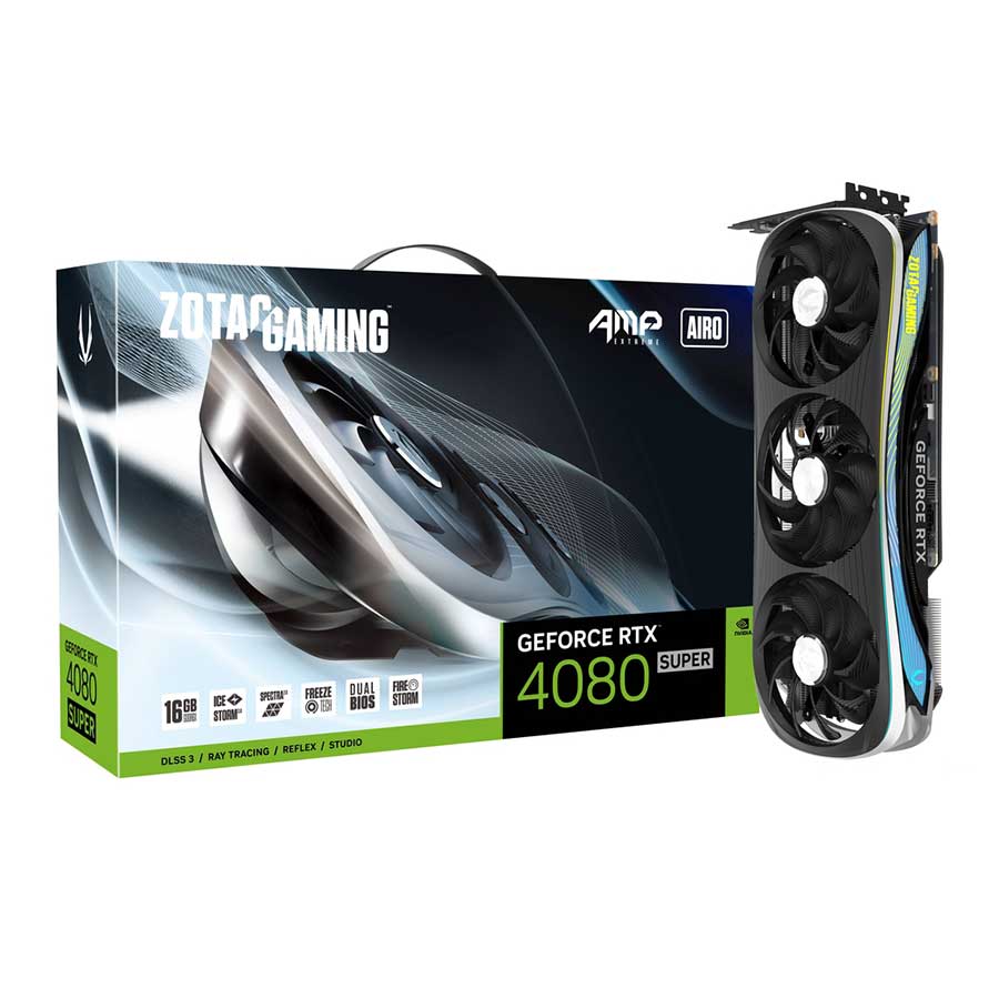 کارت گرافیک زوتک GAMING GeForce RTX 4080 SUPER AMP Extreme AIRO 16GB GDDR6X