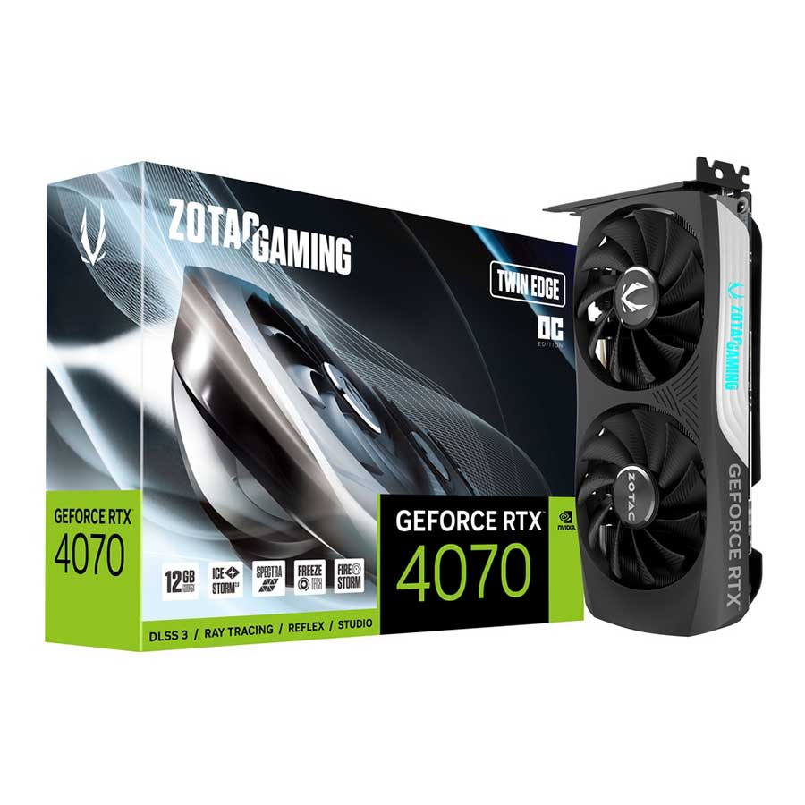 کارت گرافیک زوتک مدل GAMING GeForce RTX4070 Twin Edge OC 12GB GDDR6X