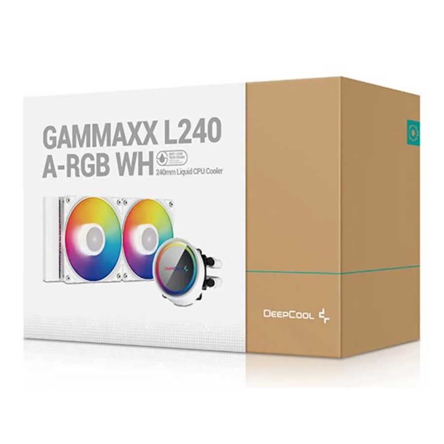 خنک کننده مایع پردازنده دیپ کول مدل GAMMAXX L240 A-RGB WHITE