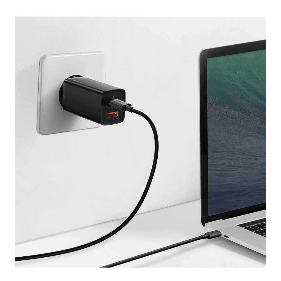شارژر دیواری باسئوس مدل GaN2 Lite CCGAN2L-B01 65W