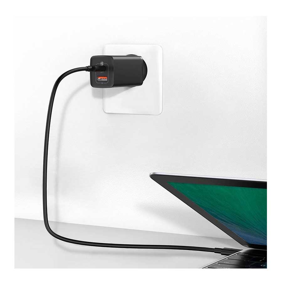 شارژر دیواری باسئوس مدل GaN2 Lite CCGAN2L-B01 65W