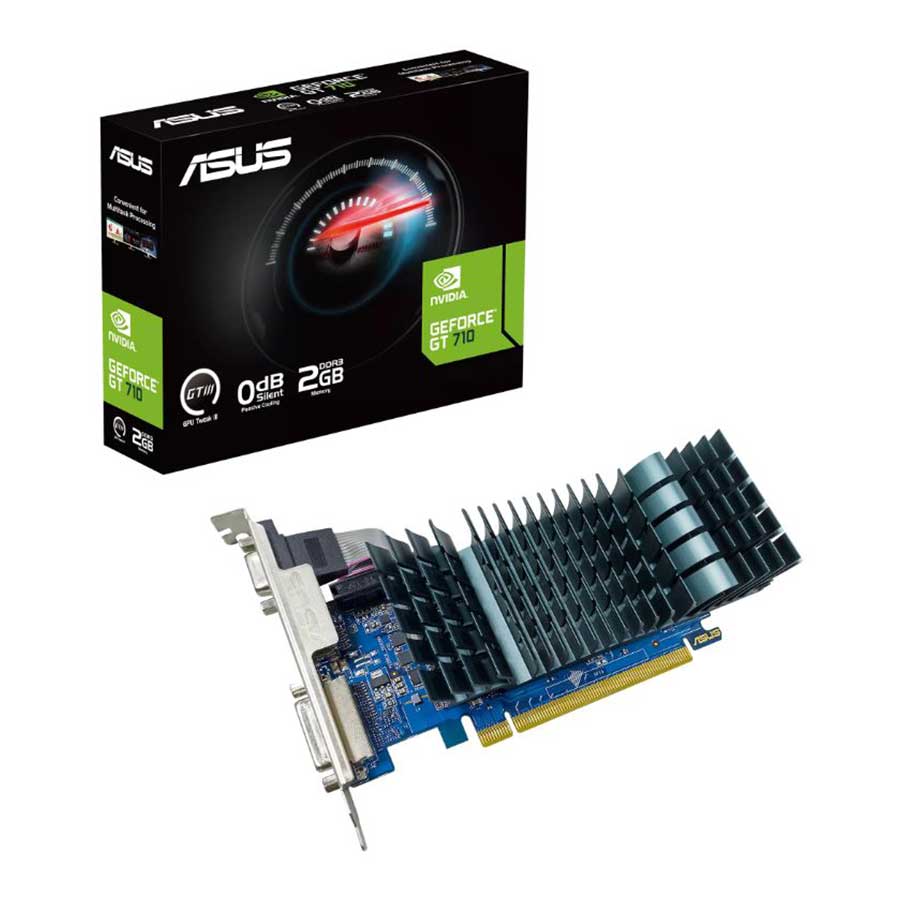 کارت گرافیک ایسوس مدل GeForce GT710 2GB DDR3 EVO