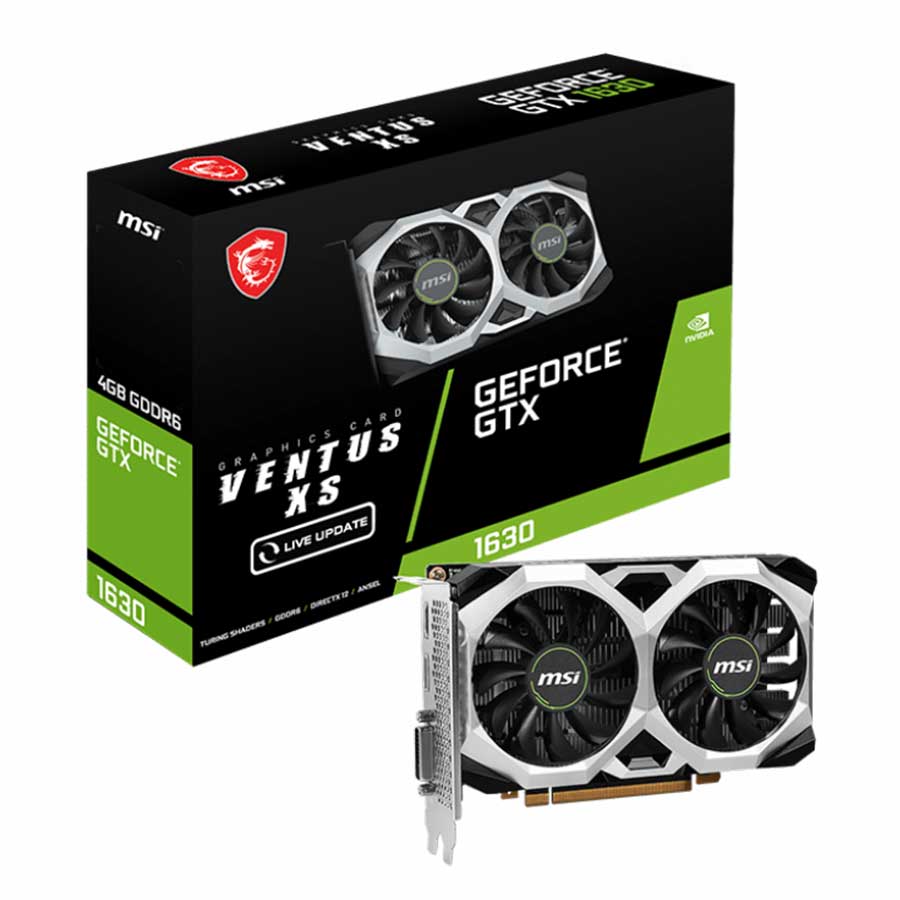 کارت گرافیک ام اس آی مدل GeForce GTX1630 VENTUS XS 4G