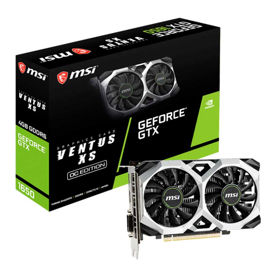 کارت گرافیک ام اس آی مدل GeForce GTX1650 D6 VENTUS XS OC 4GB