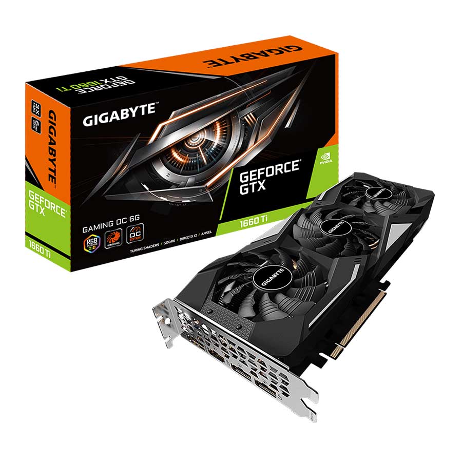 کارت گرافیک گیگابایت مدل GeForce GTX1660 Ti GAMING OC 6G GDDR6