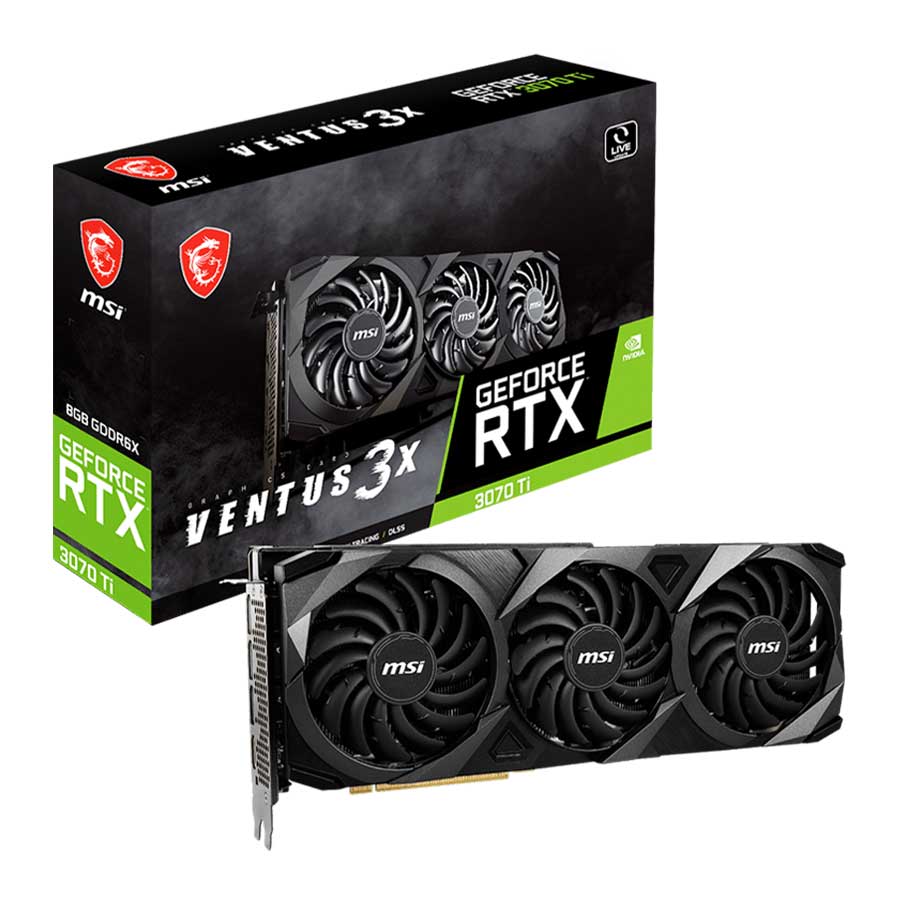 کارت گرافیک ام اس آی مدل GeForce RTX 3070 Ti VENTUS 3X 8G GDDR6X