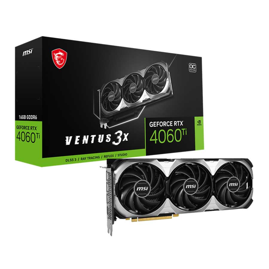 کارت گرافیک ام اس آی مدل GeForce RTX 4060 Ti VENTUS 3X 16G OC GDDR6