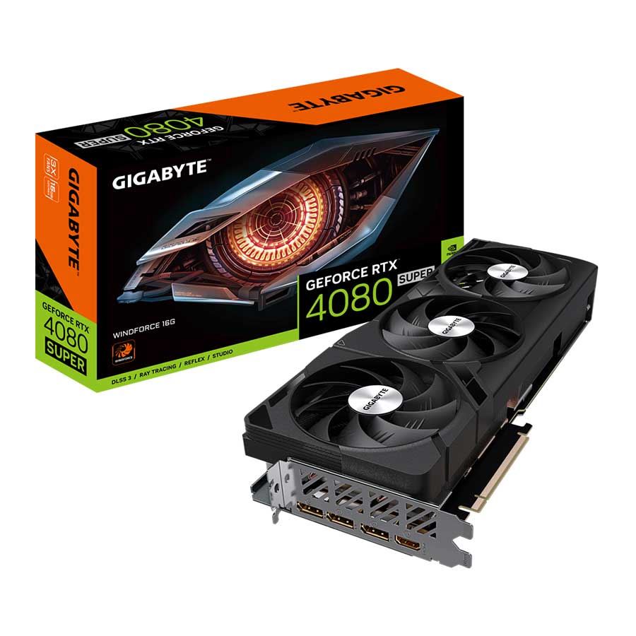 کارت گرافیک گیگابایت مدل GeForce RTX 4080 SUPER WINDFORCE 16G GDDR6X