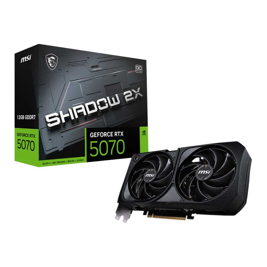 کارت گرافیک ام اس آی مدل GeForce RTX 5070 12G SHADOW 2X OC GDDR7