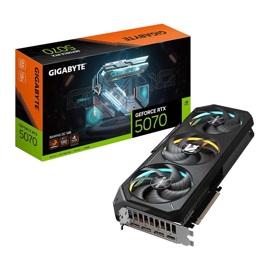 کارت گرافیک گیگابایت مدل GeForce RTX 5070 GAMING OC 12GB GDDR7