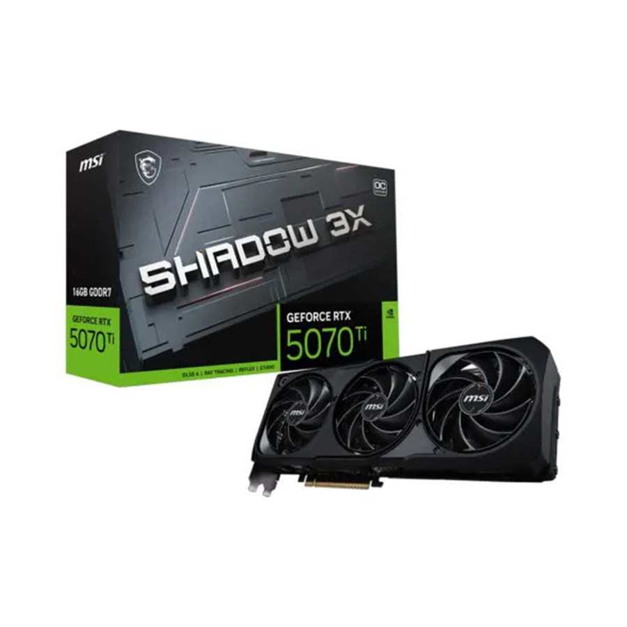 کارت گرافیک ام اس آی مدل GeForce RTX™ 5070 Ti 16G SHADOW 3X OC