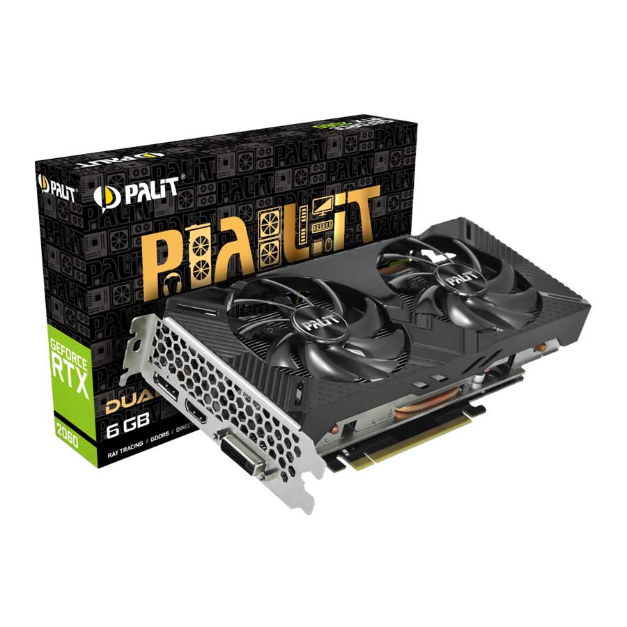 کارت گرافیک پلیت مدل GeForce RTX2060 Dual 6GB GDDR6