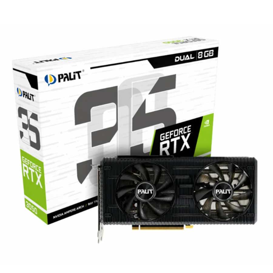 کارت گرافیک پلیت مدل GeForce RTX3050 Dual 8GB