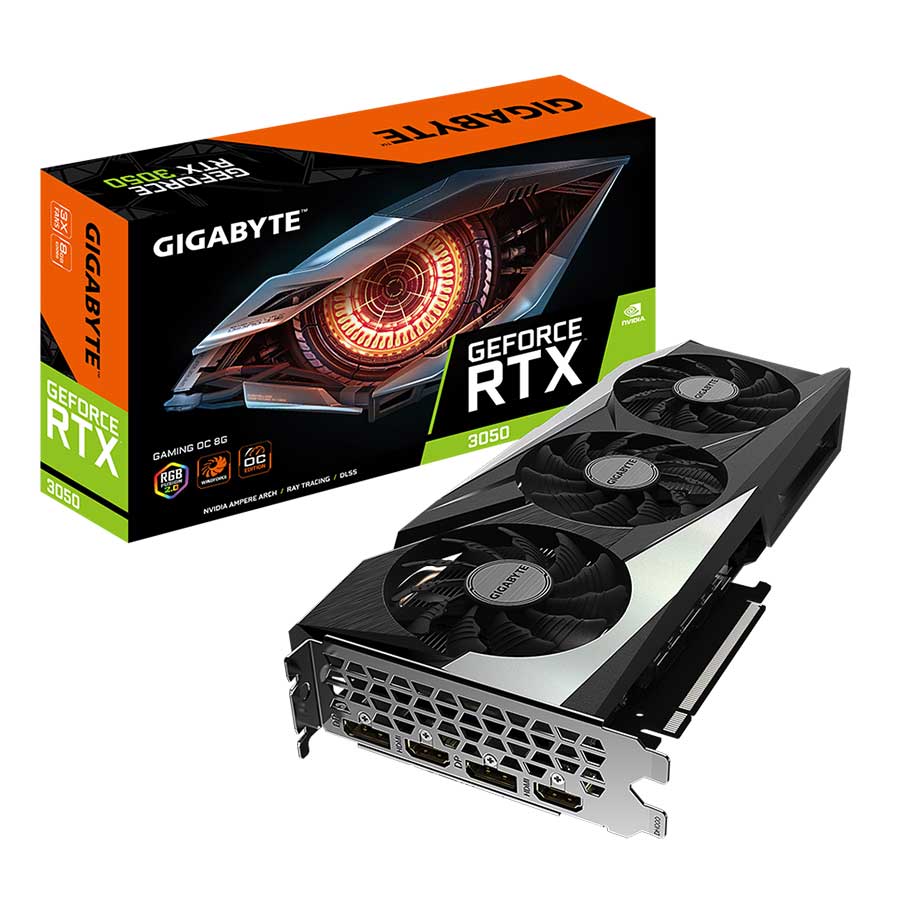 کارت گرافیک گیگابایت مدل GeForce RTX3050 GAMING OC 8G