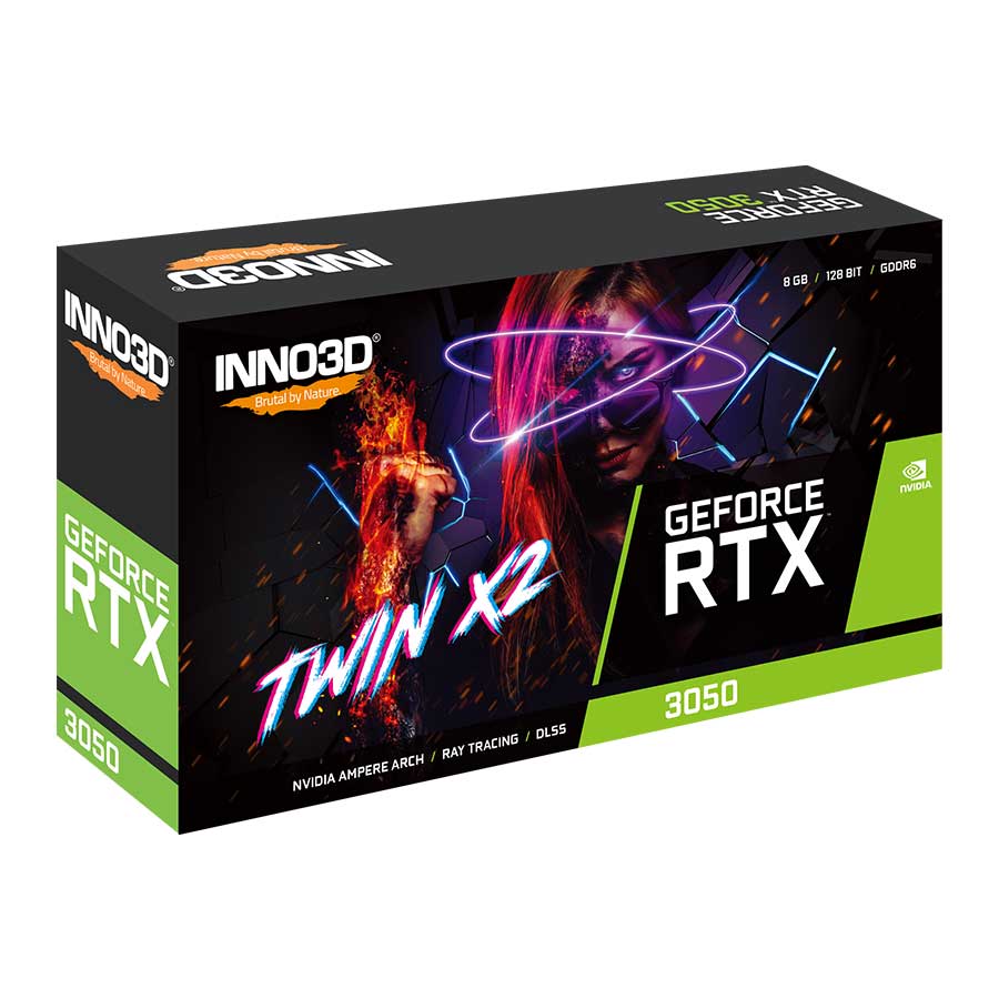 کارت گرافیک اینو تری دی مدل GEFORCE RTX3050 TWIN X2 8GB GDDR6