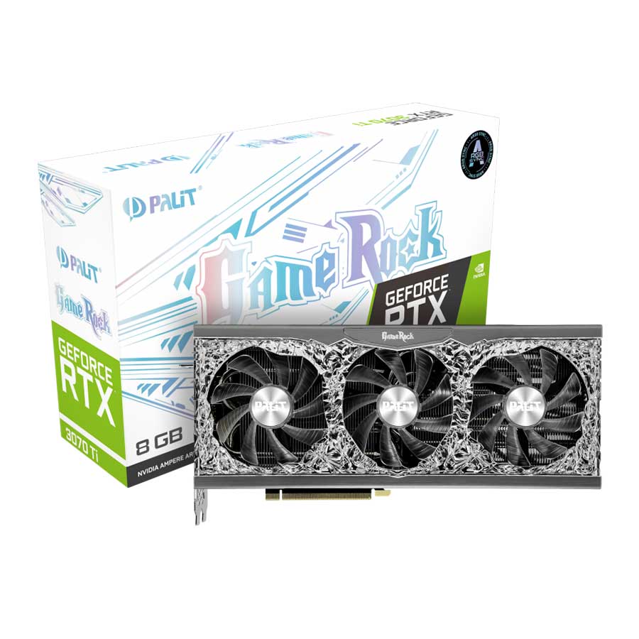 کارت گرافیک پلیت مدل GeForce RTX3070 Ti GameRock