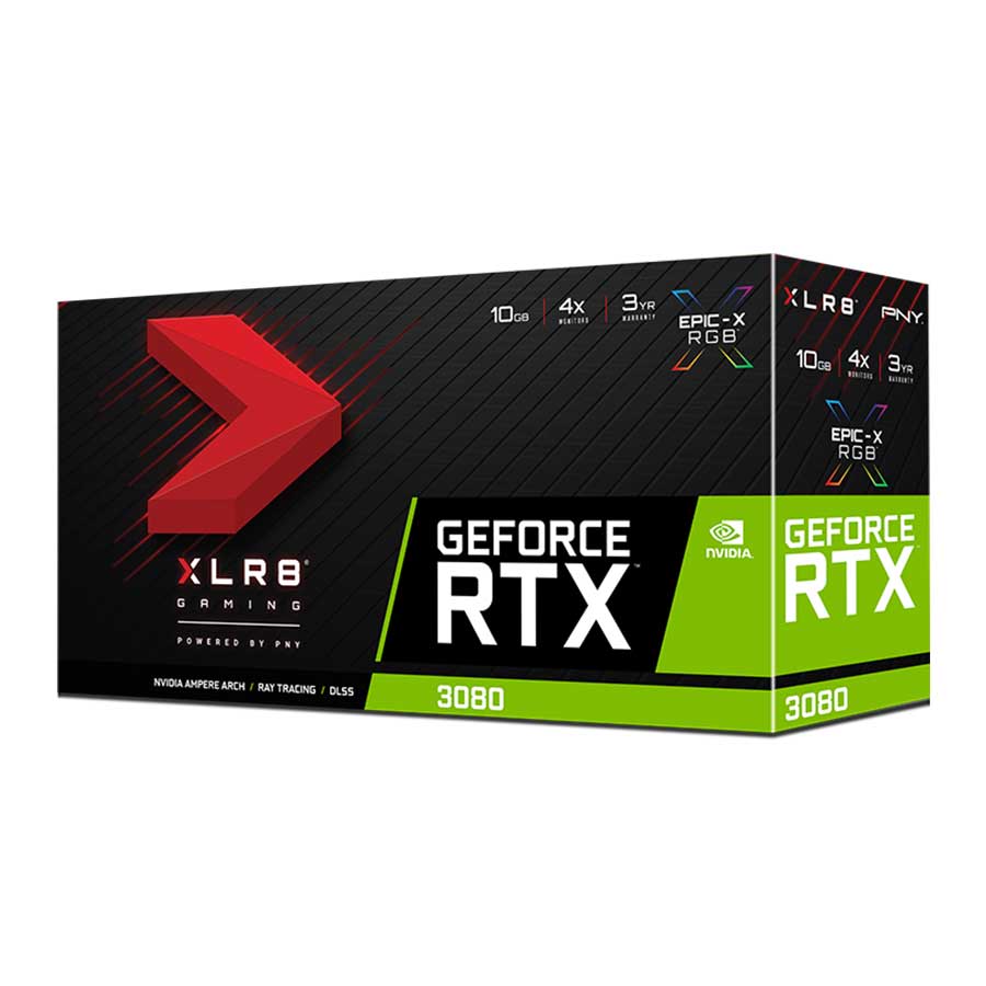 کارت گرافیک پی ان وای GeForce RTX3080 10GB XLR8 Gaming UPRISING EPIC-X RGB