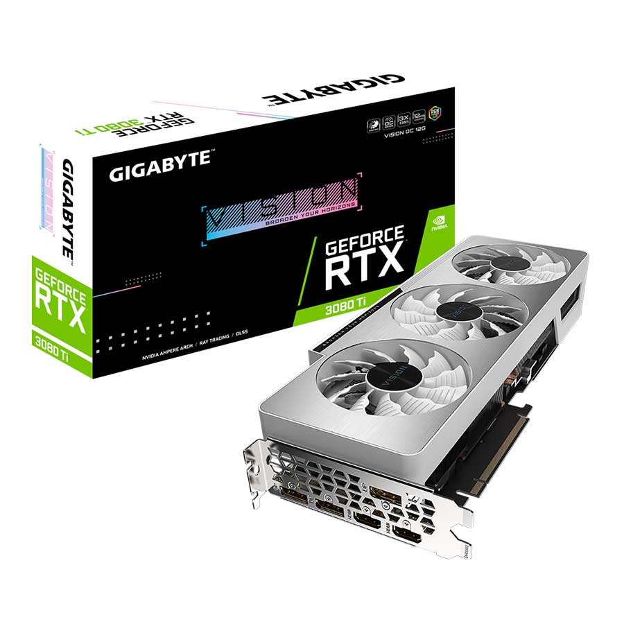 کارت گرافیک گیگابایت مدل GeForce RTX3080 Ti VISION OC 12G GDDR6X