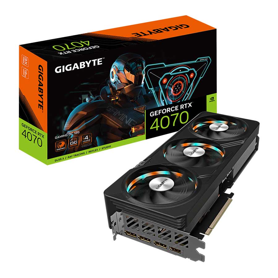 کارت گرافیک گیگابایت مدل GeForce RTX4070 GAMING OC 12G GDDR6X