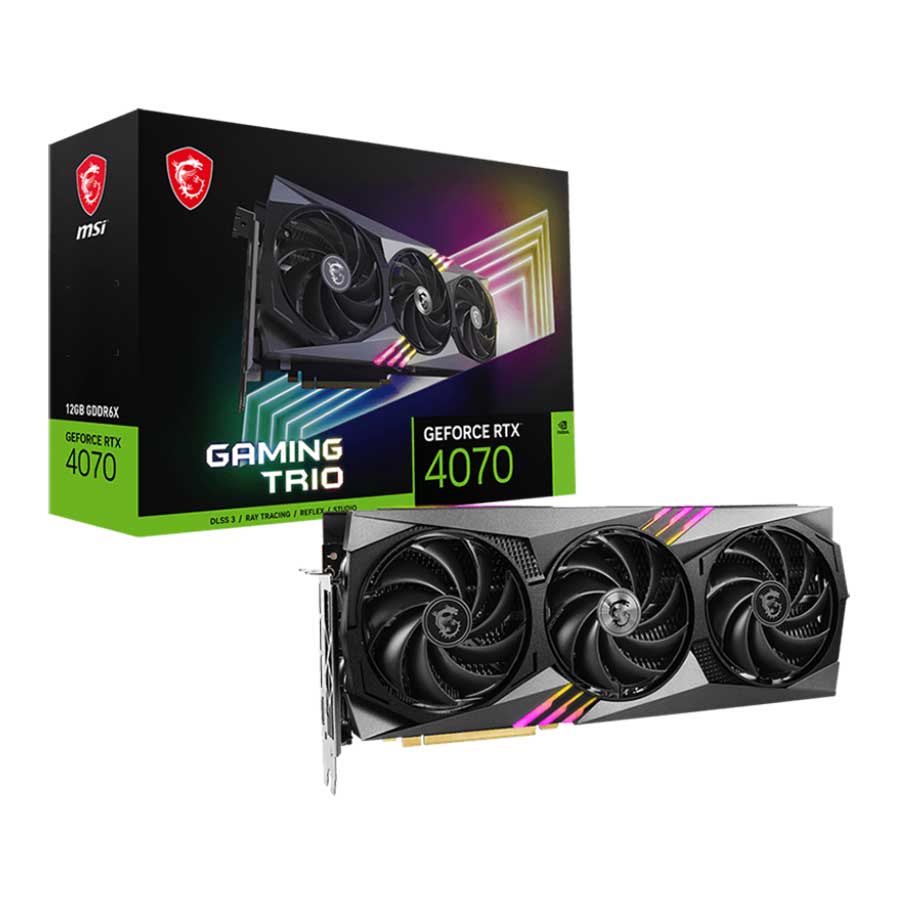 کارت گرافیک ام اس آی GeForce RTX4070 GAMING TRIO 12G GDDR6X