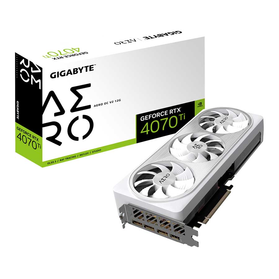 کارت گرافیک گیگابایت مدل GeForce RTX4070 Ti AERO OC V2 12G GDDR6X