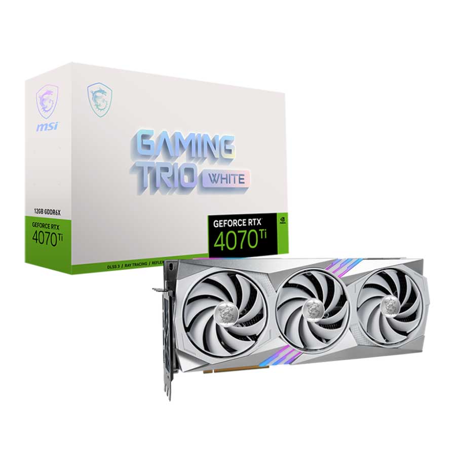 کارت گرافیک ام اس آی GeForce RTX4070 Ti GAMING TRIO WHITE 12G GDDR6X