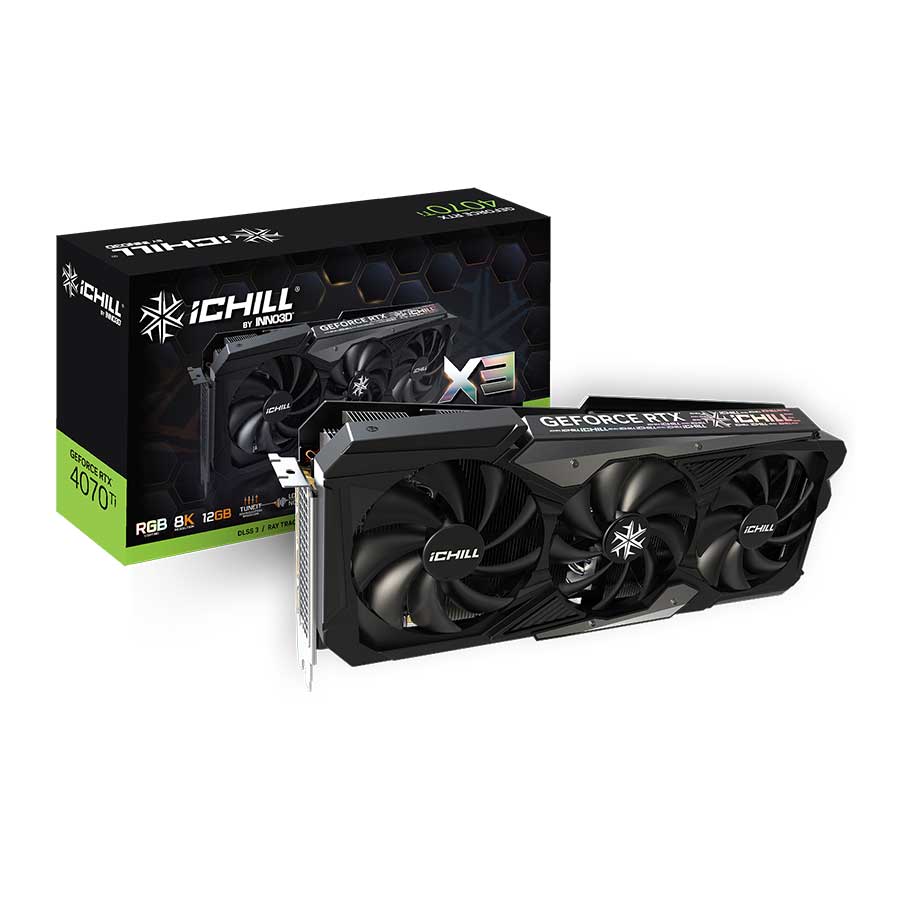 کارت گرافیک اینو تری دی GEFORCE RTX4070 Ti ICHILL X3 12GB GDDR6X