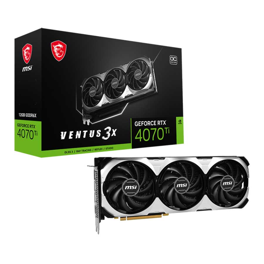 کارت گرافیک ام اس آی مدل GeForce RTX4070 Ti VENTUS 3X 12G OC GDDR6X