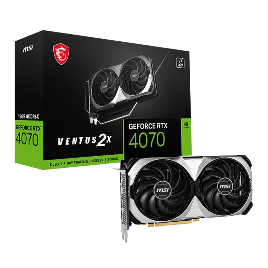 کارت گرافیک ام اس آی مدل GeForce RTX4070 VENTUS 2X 12G GDDR6X