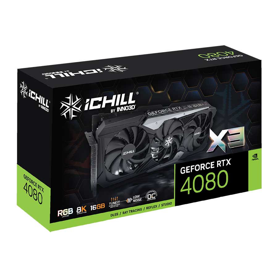 کارت گرافیک اینو تری دی GEFORCE RTX4080 16GB ICHILL X3 16GB GDDR6X