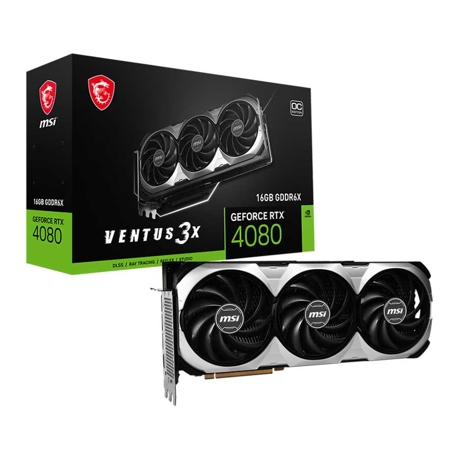 کارت گرافیک ام اس آی GeForce RTX4080 16GB VENTUS 3X OC GDDR6X