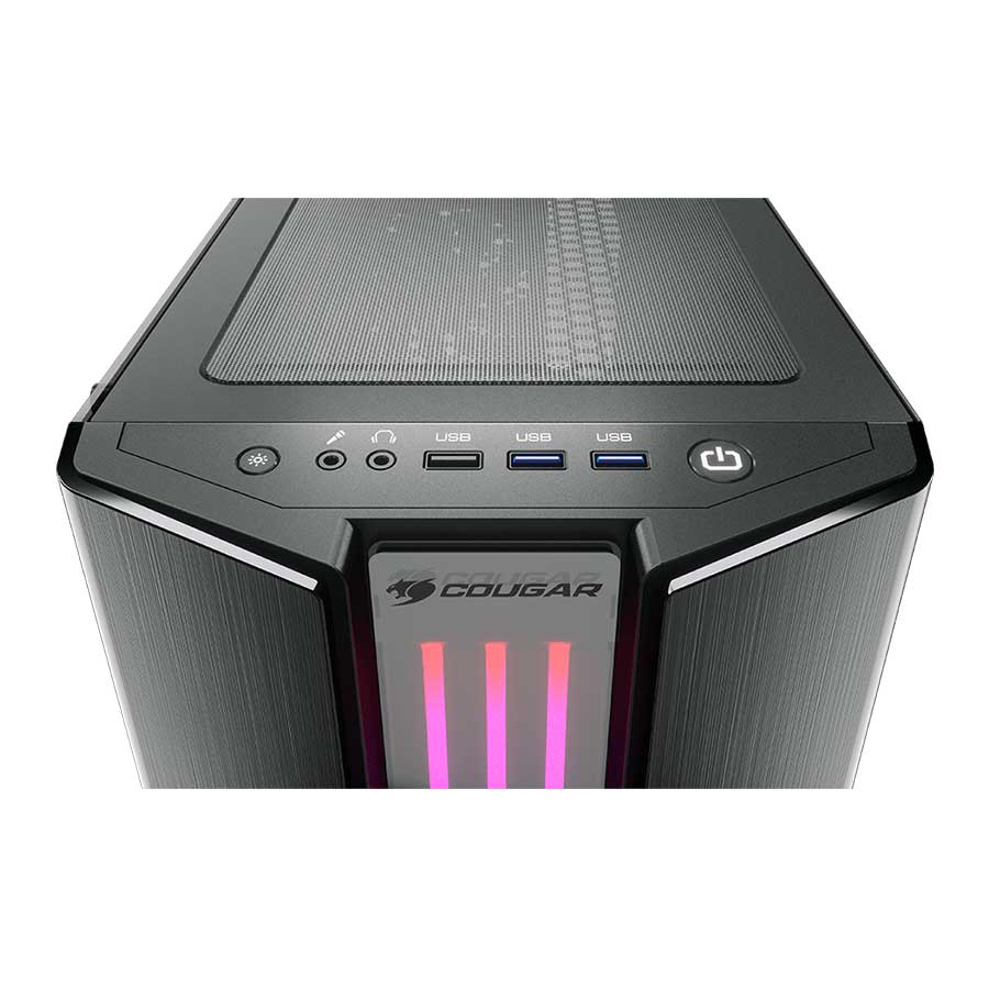 کیس کامپیوتر کوگار مدل GEMINI S-IRON GRAY RGB