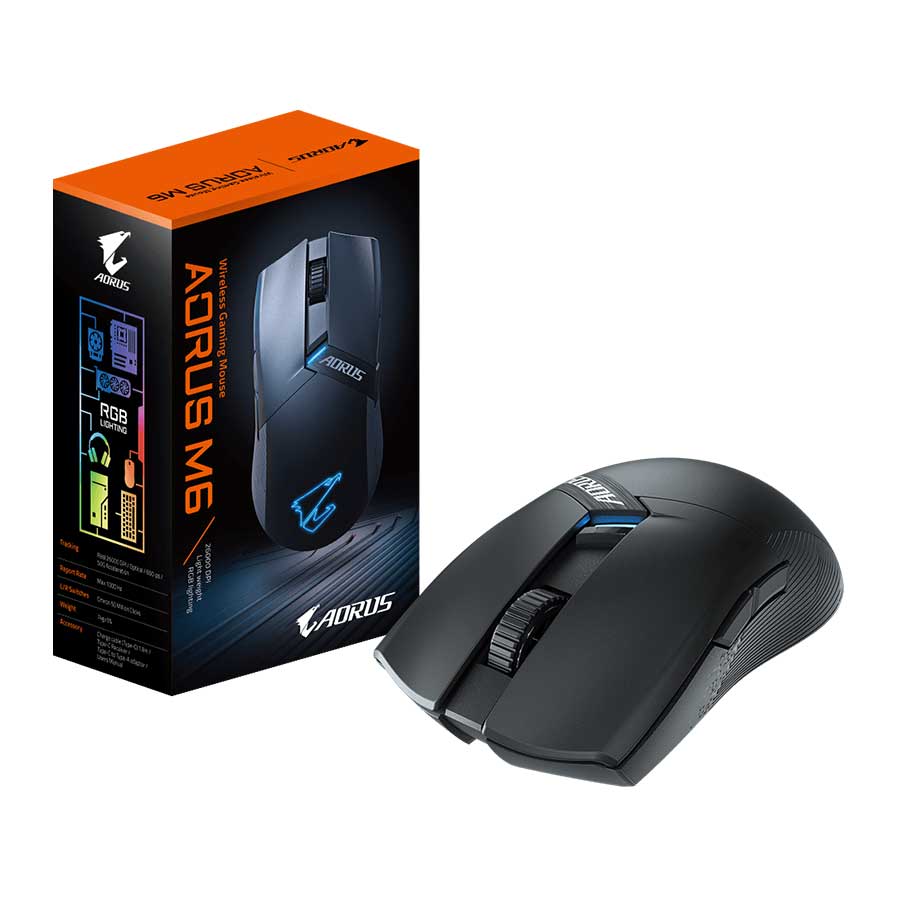 ماوس گیمینگ بی‌سیم گیگابایت مدل AORUS M6