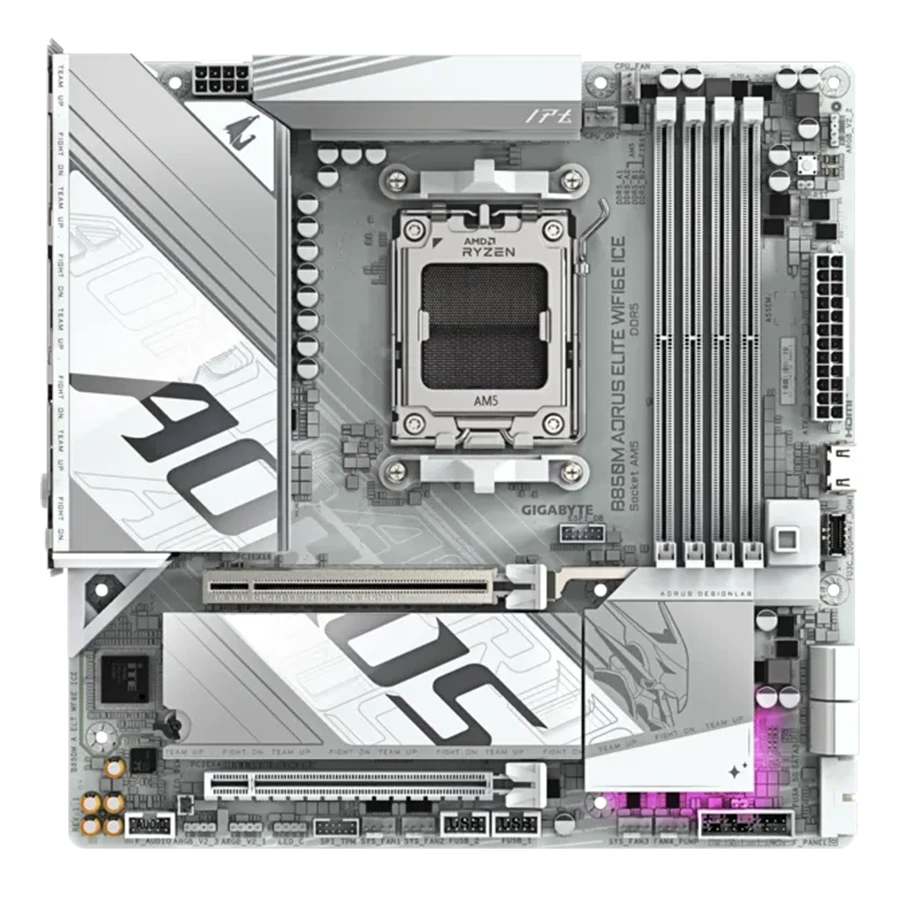 Gigabyte B850M AORUS ELITE DDR5 WIFI6E ICE Micro ATX AM5 Motherboard مادربرد گیگابایت
