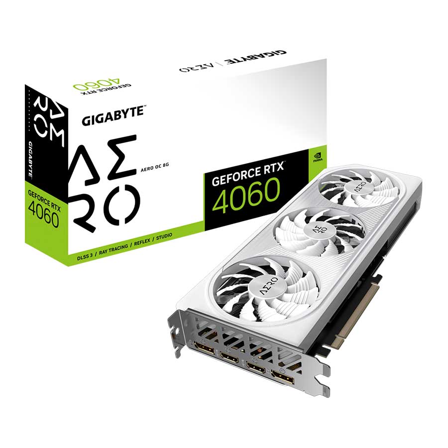 کارت گرافیک گیگابایت مدل GeForce RTX 4060 AERO OC 8G GDDR6