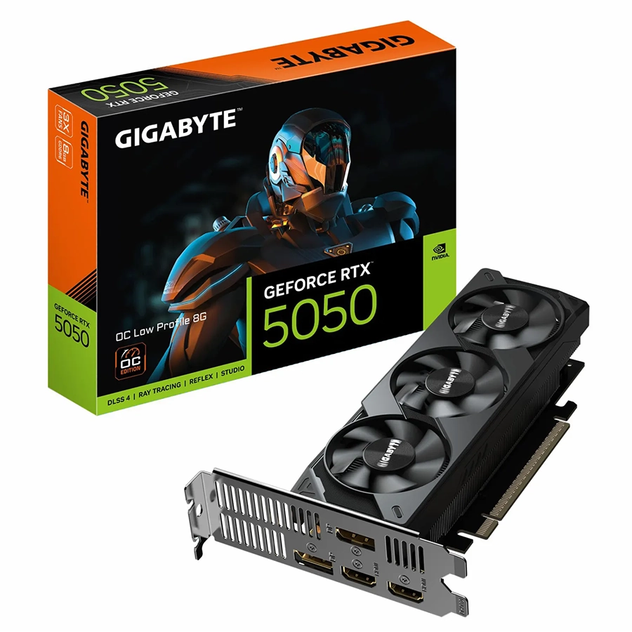 کارت گرافیک گیگابایت مدل GeForce RTX 5050 GAMING OC Low Profile 8G GDDR7