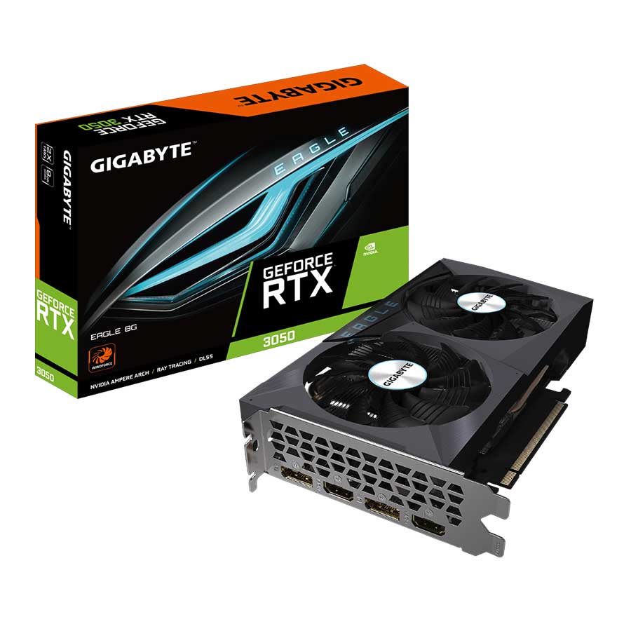 کارت گرافیک گیگابایت مدل GeForce RTX 3050 EAGLE 8G GDDR6